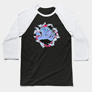 White Tiger | Colorful Baseball T-Shirt